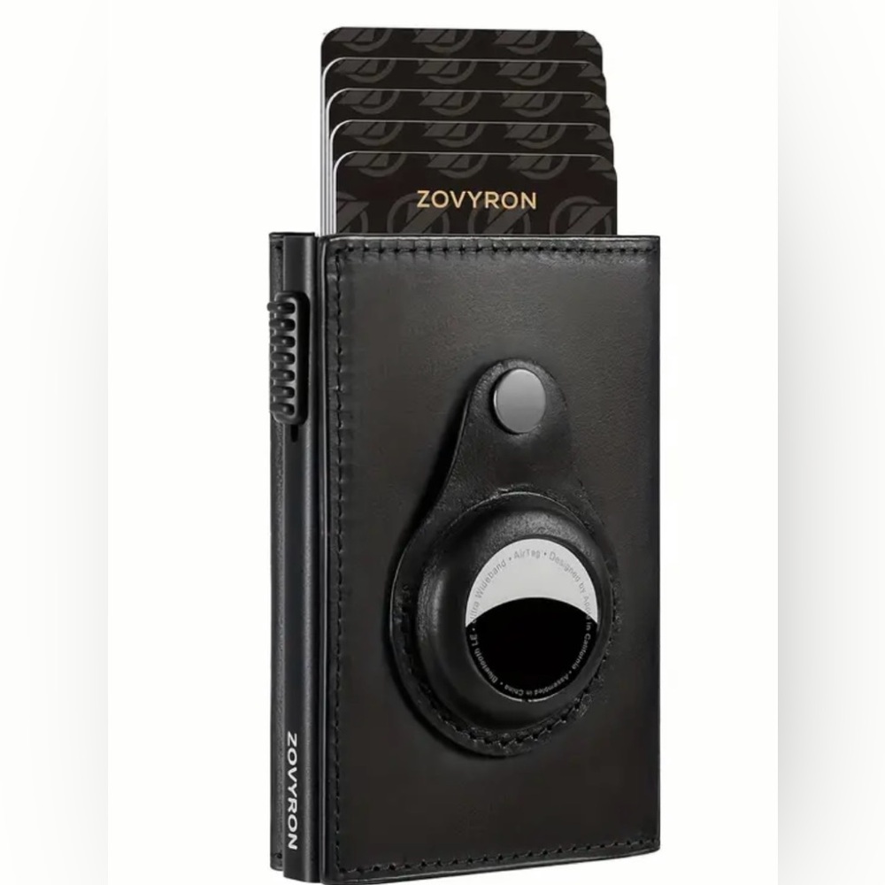 Wallet with pop-up credit cards & AirTag holder